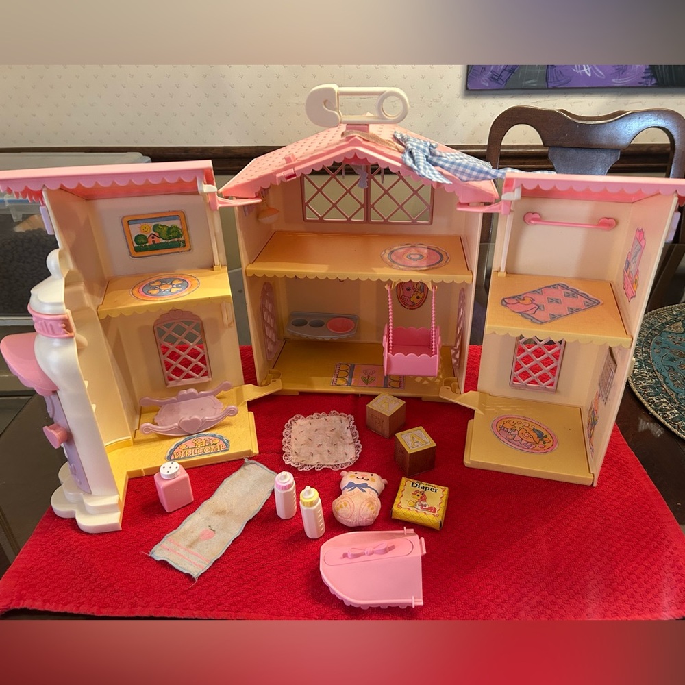 Vintage 1985 Hasbro My Little Pony Collectible Nursery with Accessories shown